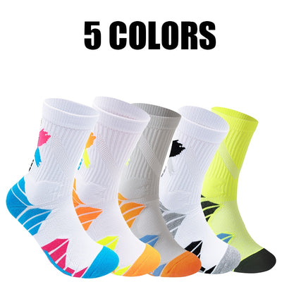 Anti-odor and Anti-slip Compression Running Socks