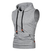 Jacquard Sleeveless Knitted Hoodie